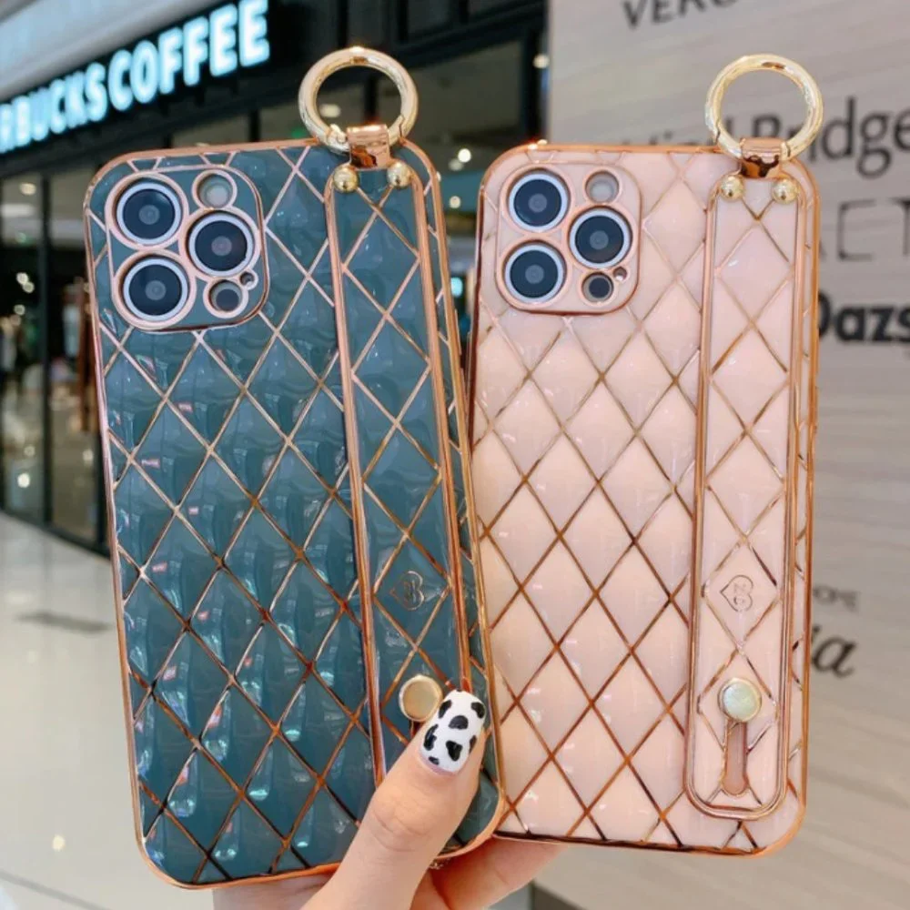 NEW iPhone 14/Pro/Max Wrist Band Electroplate Soft iPhone case - Picture 6 of 10